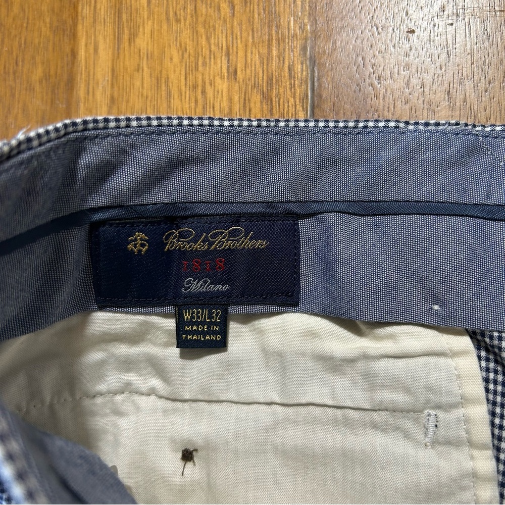 Brooks brothers 1818 summer lightweight pants checkered - Picture 3 of 6